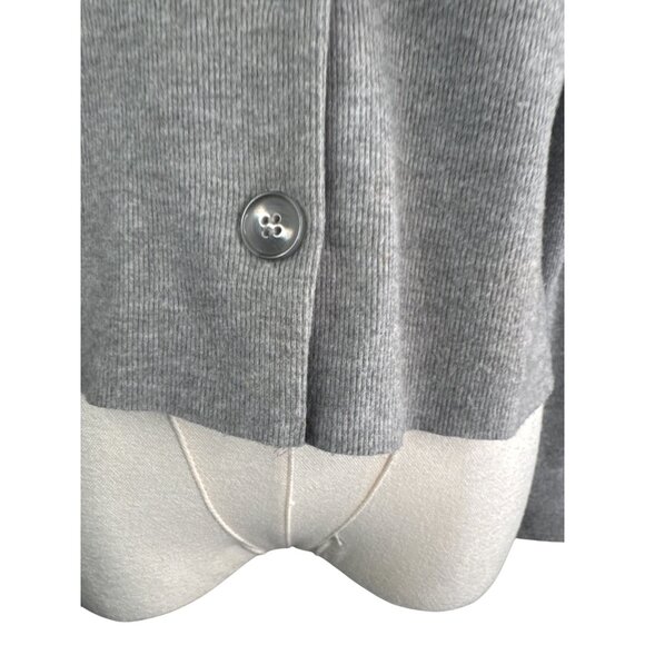 2/$30 ZARA Gray Small Ribbed Cardigan Sweater With Button Front V-Neck - Picture 6 of 11